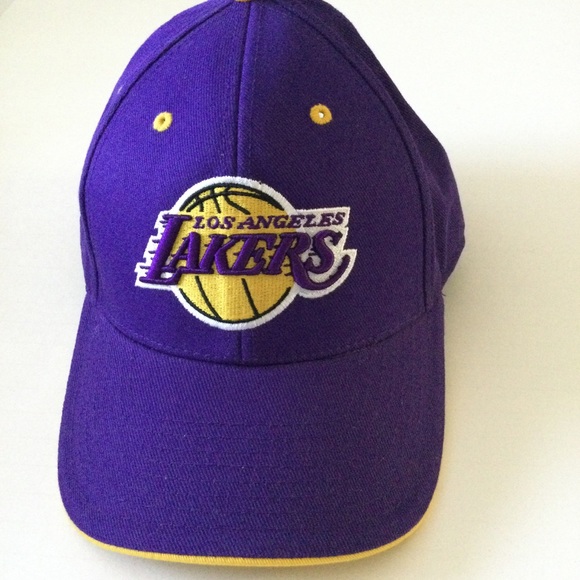 FAN FAVORITES LOS ANGELES LAKERS BASEBALL CAP PURPLE AND GOLD OS NWOT - Picture 6 of 12